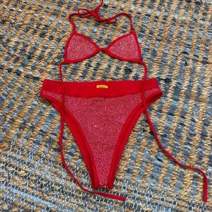 5/25$ Red bikini Swimsuit